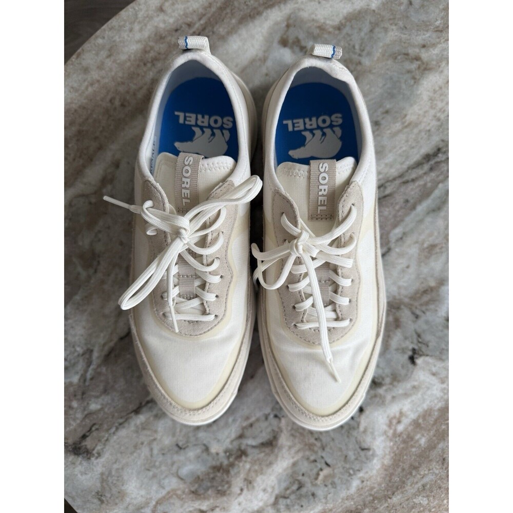 Sorel Womens Cream ONA 503 Lace Up Casual Athletic Shoes Size US 7.5 M EU 38